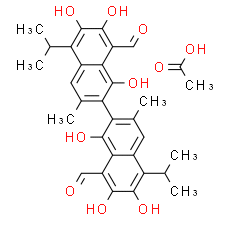 (S)-Gossypol (acetic acid)