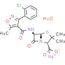 Cloxacillin (sodium monohydrate)